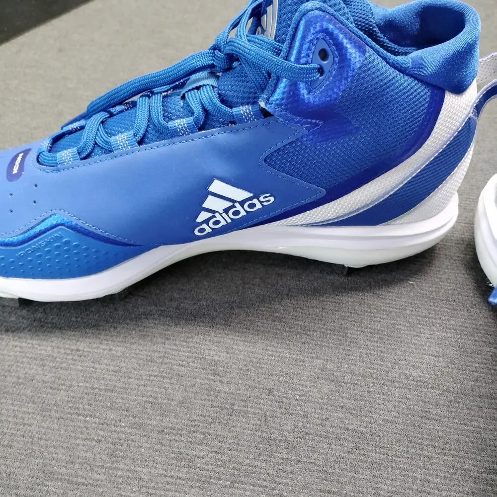 Adidas Icon 7 Mid Metal Baseball Cleats Mens 14 Blue White New No Box